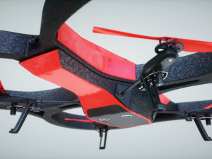 parrot drone 3D मॉडल