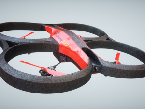 parrot drone 3D मॉडल