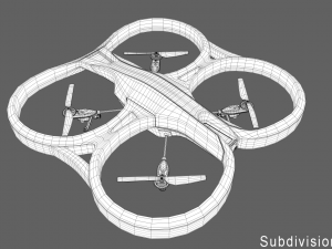 parrot drone 3D मॉडल