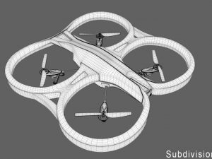 parrot drone 3D मॉडल