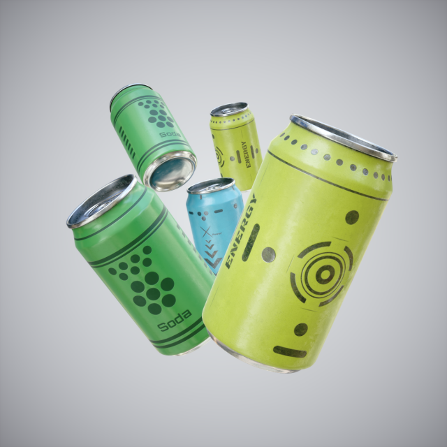 can collection for games 3D Model .c4d .max .obj .3ds .fbx .stl .blend 