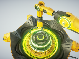sci fi industrial robot Model 3D