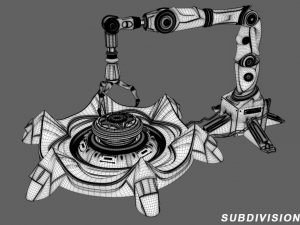 sci fi industrial robot Model 3D