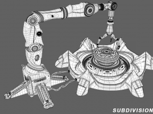 sci fi industrial robot Model 3D