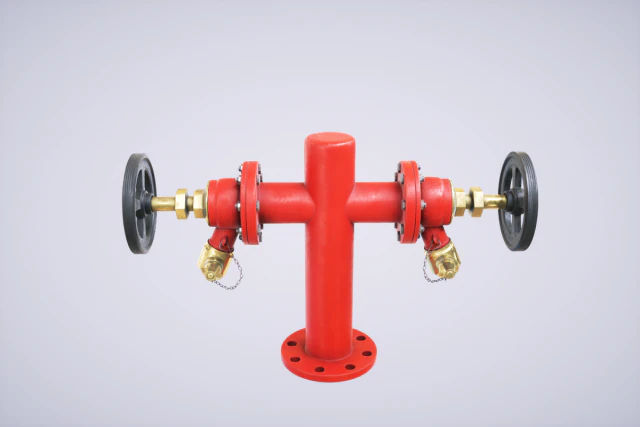 fire hydrant double 3D Model .c4d .max .obj .3ds .fbx .stl .blend 