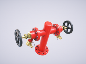 fire hydrant double Modelo 3D