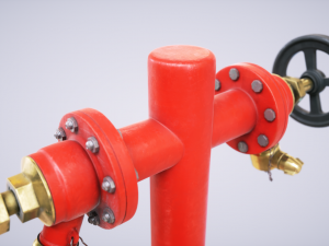 fire hydrant double Modelo 3D