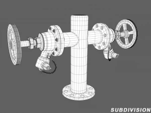 fire hydrant double 3D Model