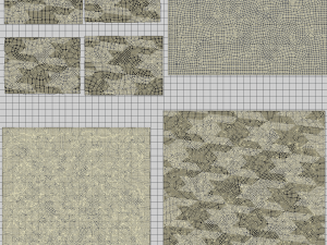 bed with pillows 3D Model