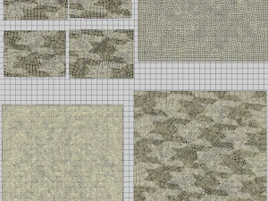 bed with pillows 3D Model