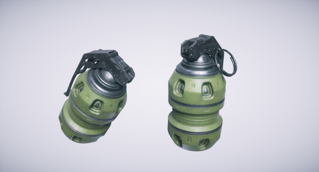 sci fi grenade 3D Model .c4d .max .obj .3ds .fbx .stl .blend 