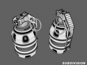sci fi grenade 3D Model