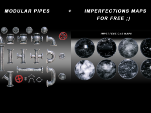 modular pipes 3Dモデル