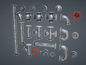 modular pipes 3D Model