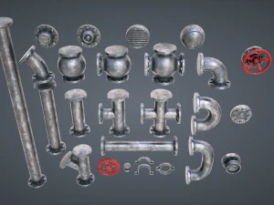 modular pipes 3D Model