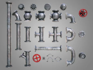 modular pipes 3D Model