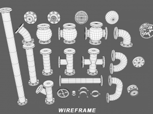 modular pipes 3Dモデル