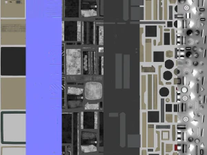 Modular sci fi corridor 3D Model