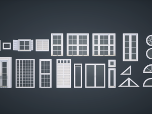 modular windows 3D 模型