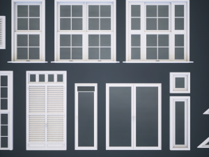 modular windows 3D 模型