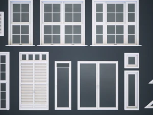 finestre modulari Modello 3D