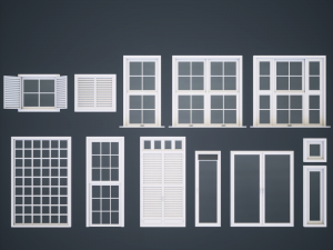 modular windows 3D 模型