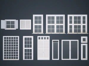 finestre modulari Modello 3D