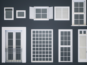 modular windows 3D 模型