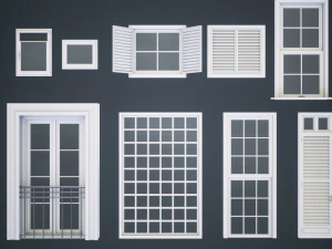 finestre modulari Modello 3D