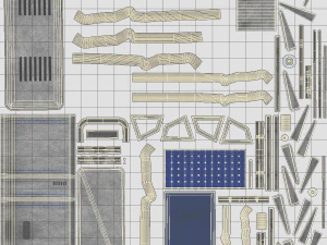 mars kitbash - układy słoneczne Model 3D