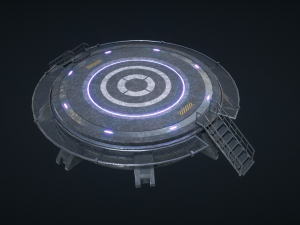 mars kitbash - landing pad 3D Model
