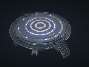 mars kitbash - landing pad 3D Model