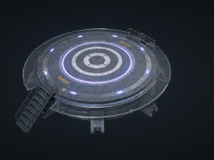mars kitbash - landing pad 3D Model