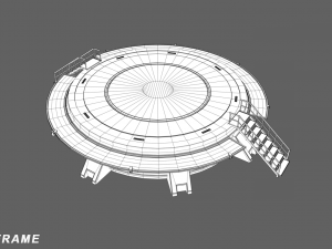 mars kitbash - landing pad 3D Model