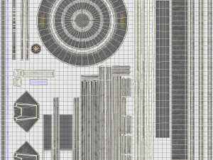 mars kitbash - landing pad 3D Model
