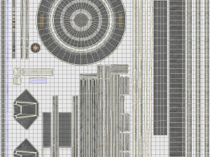 mars kitbash - landing pad 3D Model