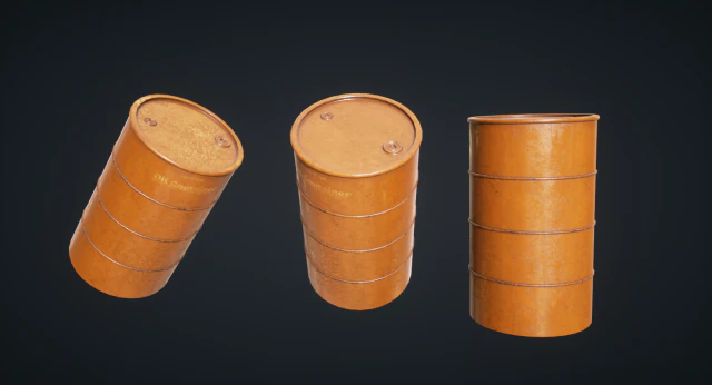 mars kitbash - oil container 3D Model .c4d .max .obj .3ds .fbx .stl .blend 