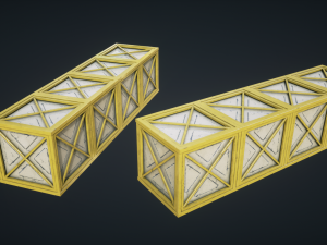 mars kitbash - metal containers 3D 模型