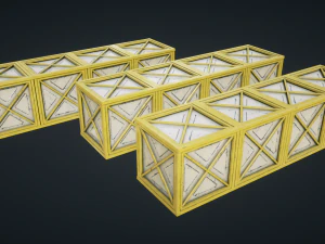 mars kitbash - metal containers 3D Model