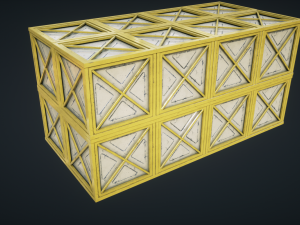 mars kitbash - metal containers 3D 模型