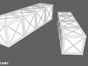 mars kitbash - metal containers 3D 模型