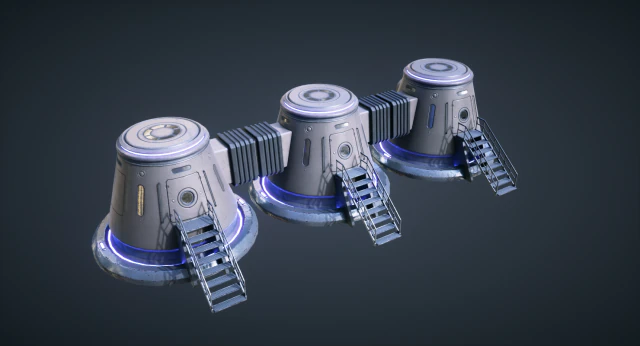 marte kitbash - c&aacute;psula Modelo 3D .c4d .max .obj .3ds .fbx .stl .blend 