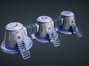 Mars Kitbash - Kapsel 3D Modell