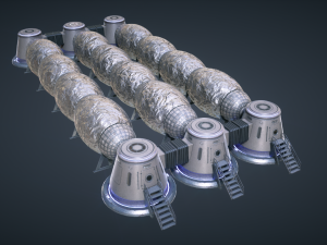 mars kitbash - station 3D Model