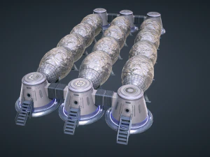 Mars Kitbash - Station 3D Modell