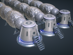 mars kitbash - station 3D Модель