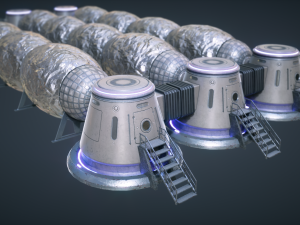 mars kitbash - station 3D Модель