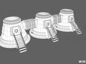 Mars Kitbash - Station 3D Modell
