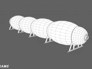 Mars Kitbash - Station 3D Modell