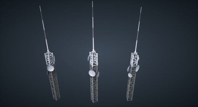 mars kitbash - antena 3D मॉडल .c4d .max .obj .3ds .fbx .stl .blend 